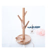 Wood Tree Jewelry Stand Holder Earring Rack Display Necklace Bracelet Hanger