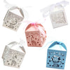 50pcs Laser Cut It's a Boy Candy Gift Boxes Ribbons Baby Shower Favor White