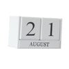 Wooden Calendar Blocks Creative Home Office Ornament Tabletop Decor White