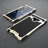 Amira Metal Silicone Carbon Fiber Case Cover for Samsung Galaxy Note 9 gold