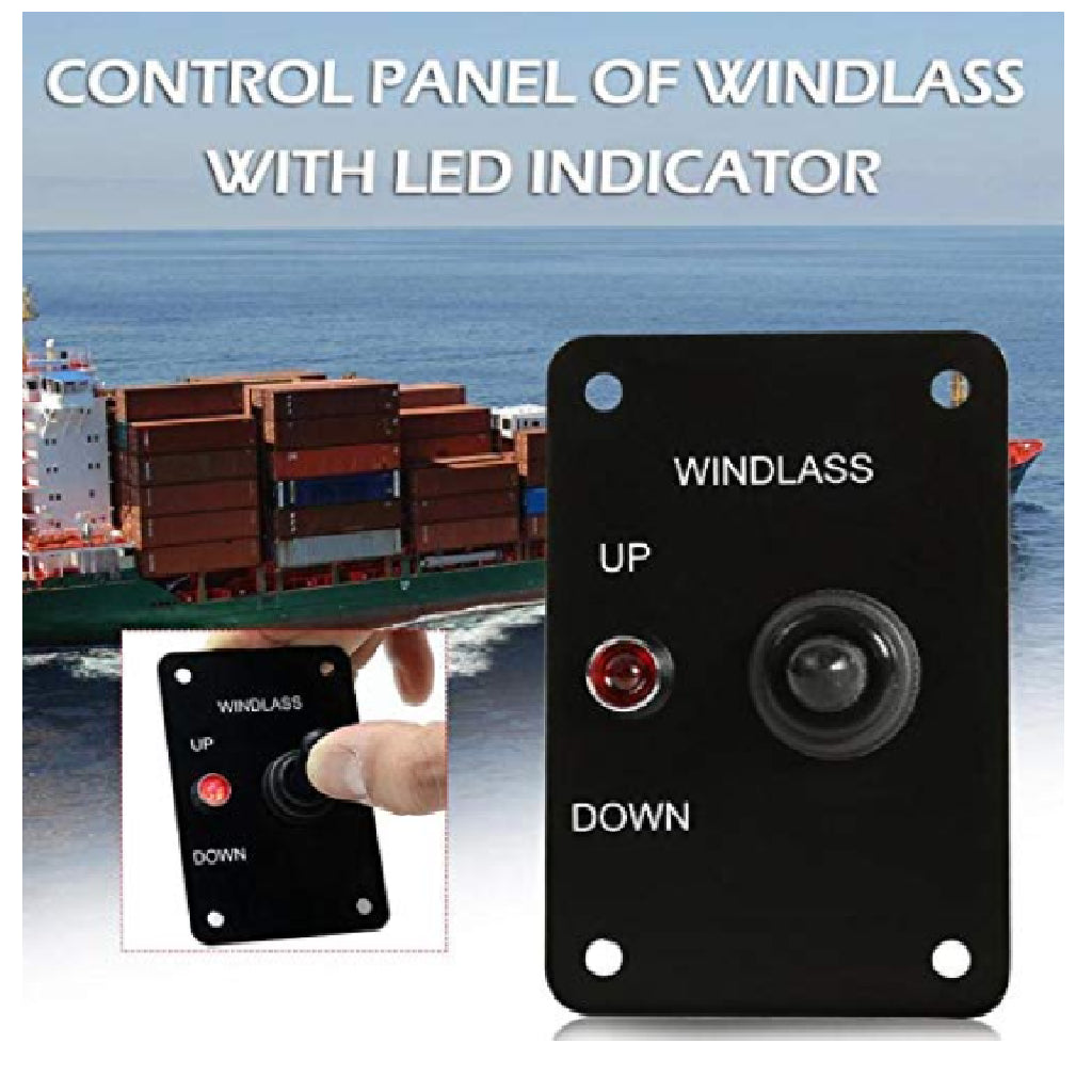 Anchor Windlass Up/Down Toggle Switch Panel with LED , 12V