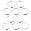 10 Pack Stainless Steel Hose Clamp Adjustable 70-90MM Range Universal