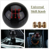 Universal Car 5 Manual Speed Round Ball Gear Shift Knob Lever  Black