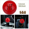 Universal Car 5 Manual Speed Round Ball Gear Shift Knob Lever  Black