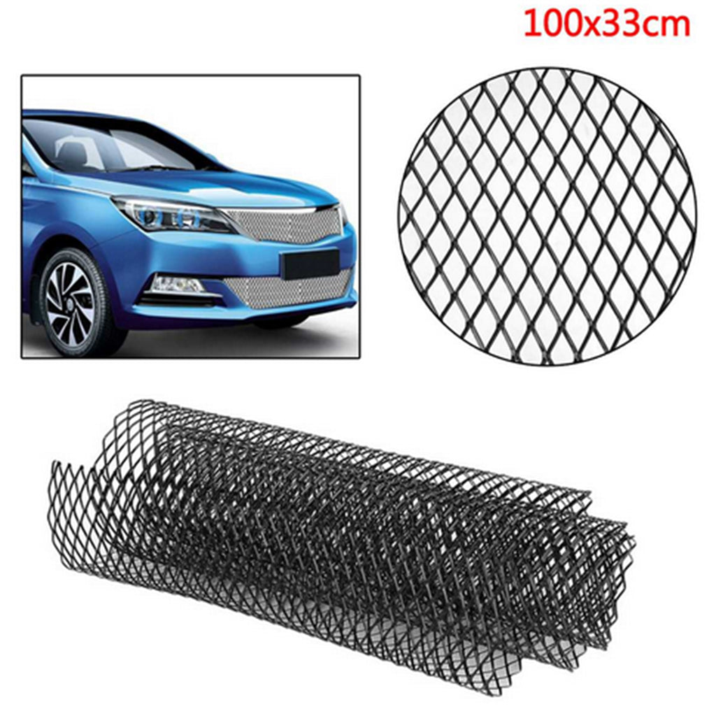 1PC Auto Car Front Bumper Grill Grille Mesh Cover Trim Rhombus Style Black