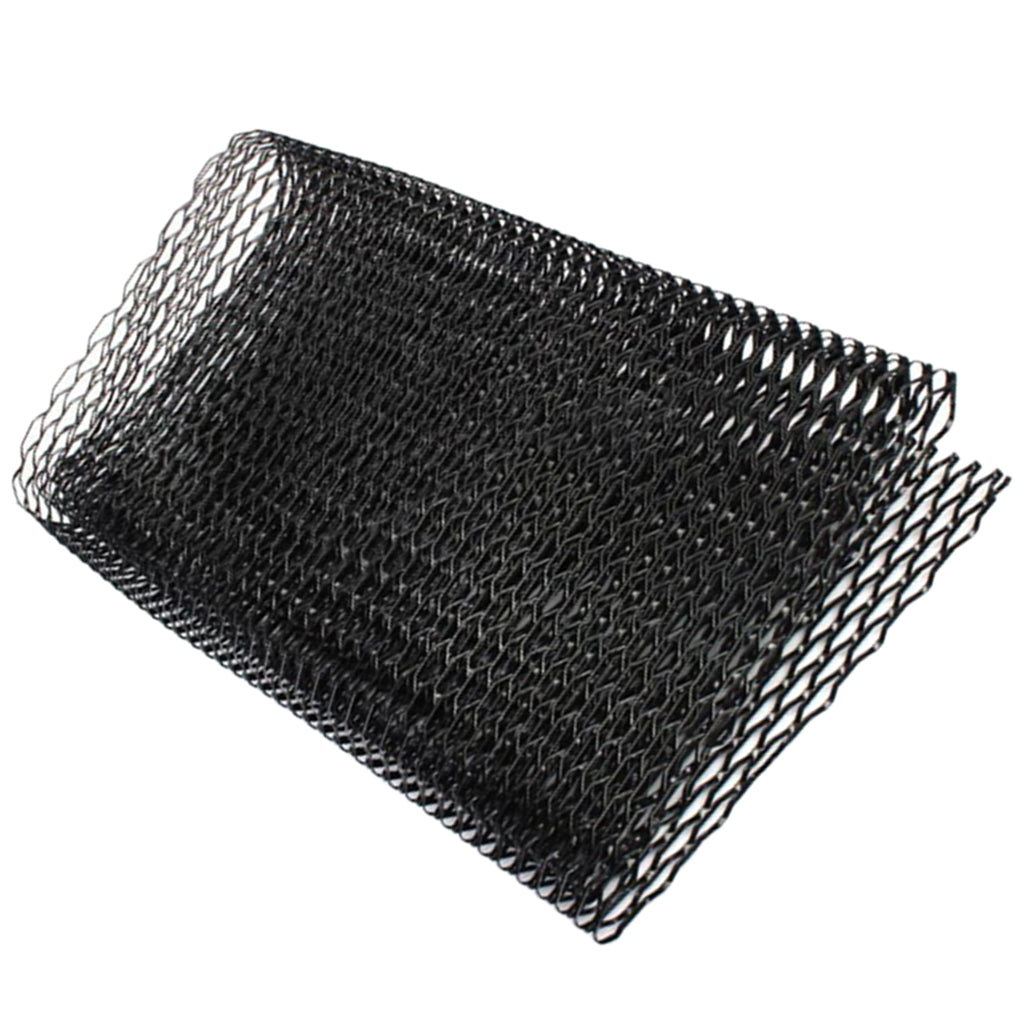 1PC Car Front Hood Bumper Grill Grille Mesh Cover Trim Rhombus Shape Black