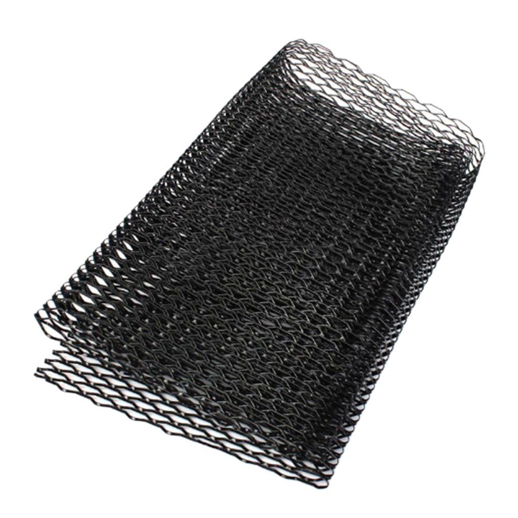 1PC Car Front Hood Bumper Grill Grille Mesh Cover Trim Rhombus Shape Black