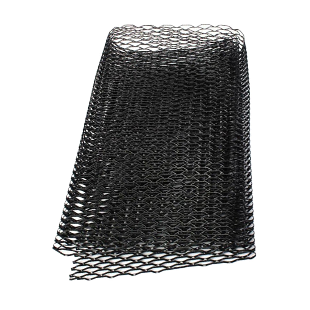 1PC Car Front Hood Bumper Grill Grille Mesh Cover Trim Rhombus Shape Black