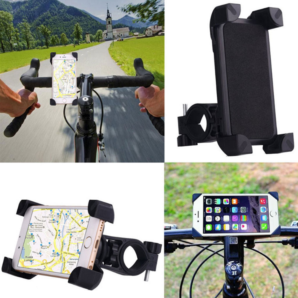 360 Degree Motorcycle Bike Bicycle Handlebar Mount Holder for Phone/GPS Red