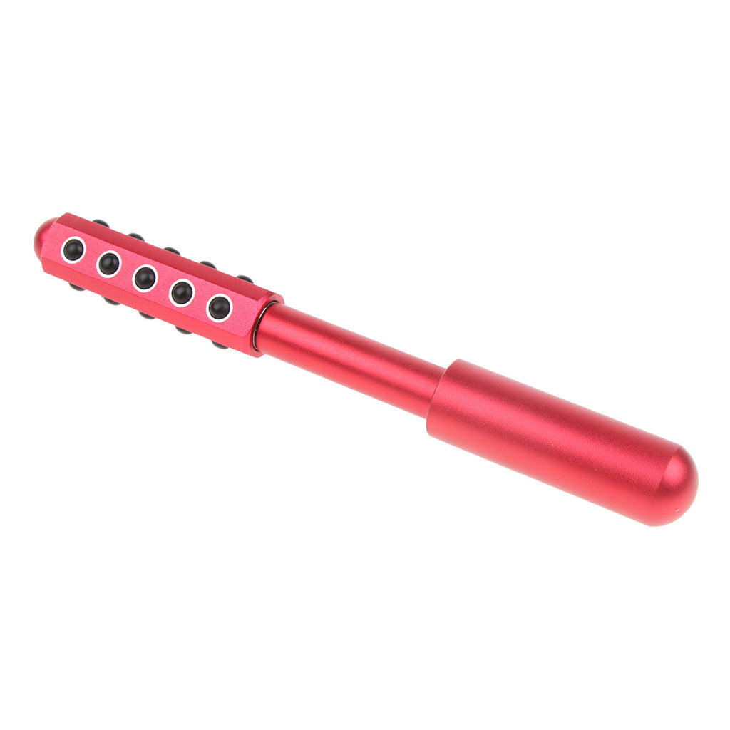 Face Chin Neck Lifting Tightening Face Massage Roller Stick Wand Tool Red