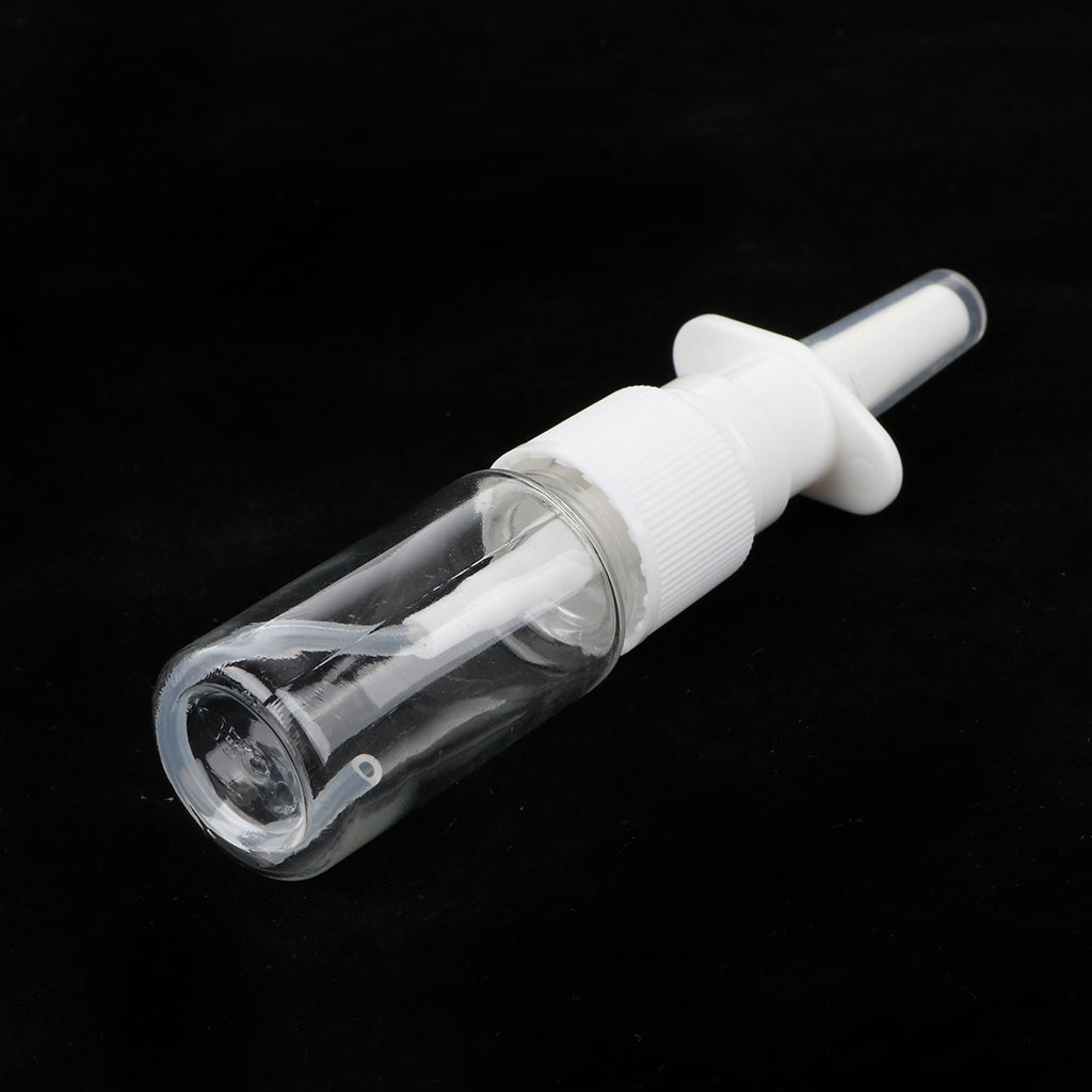 20 Pieces Empty Refillable Nasal Spray Bottles Fine Mist Nose Vials 10ml