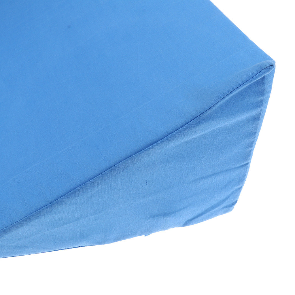 Bedridden Pillows Body Positioning Wedge Cushion with Removable Cover Blue