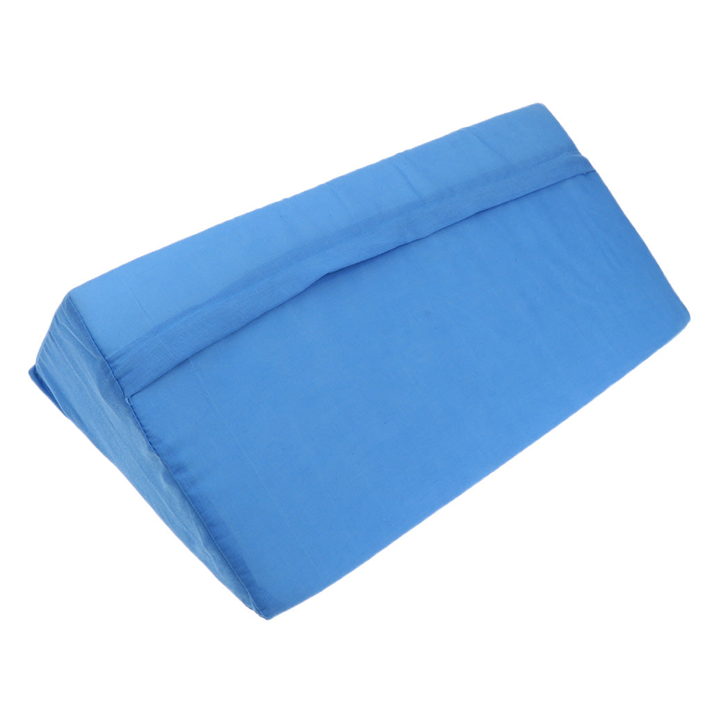 Bedridden Pillows Body Positioning Wedge Cushion with Removable Cover Blue