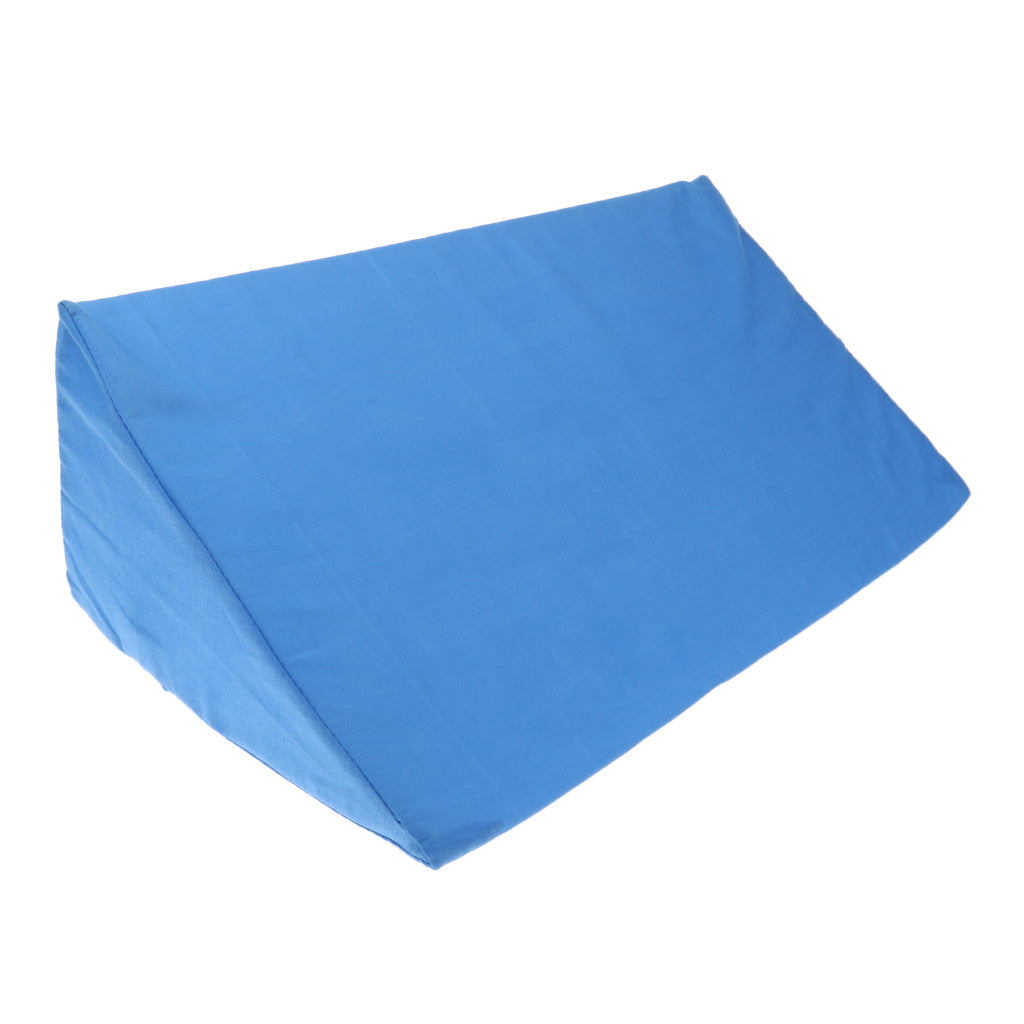 Bedridden Pillows Body Positioning Wedge Cushion with Removable Cover Blue