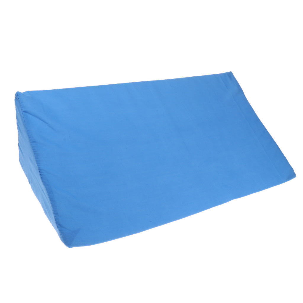 Bedridden Pillows Body Positioning Wedge Cushion with Removable Cover Blue