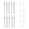 10 Pieces Perfume Spray Mist Empty Bottle + 10 Pieces Plastic Funnel 10 ML