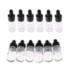 12 Pieces Empty Essential Oil Bottles Liquid Aromatherapy Dropper Clear 15ML