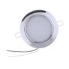 Chrome RV Boat Recessed Ceiling Light LED Panel Light DC 12V 4.5W Warm White