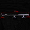 Aquarium Clear Glass Shrimp Feeding Tube Food Dish Feeder Pipe Holder 250mm