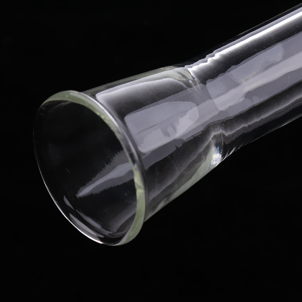 Aquarium Clear Glass Shrimp Feeding Tube Food Dish Feeder Pipe Holder 350mm