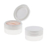 2Pcs 50g Empty Loose Powder Jar Bottle Container/Make Up Sifter Bottles Transparent