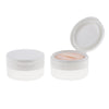 2Pcs 50g Empty Loose Powder Jar Bottle Container/Make Up Sifter Bottles Transparent