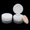 2Pcs 50g Empty Loose Powder Jar Bottle Container/Make Up Sifter Bottles Transparent