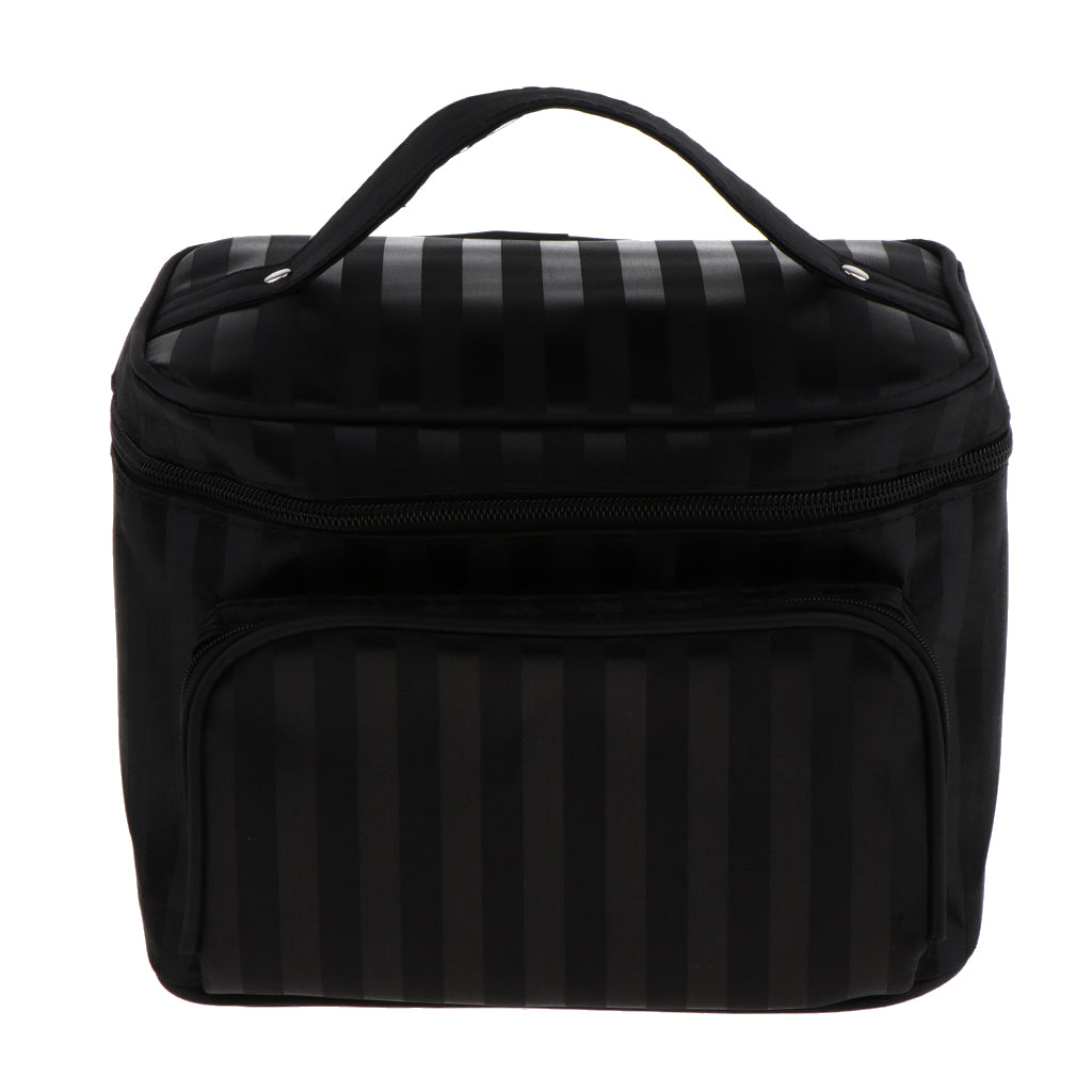 Waterproof Cosmetic Toiletry Organizer Case Makeup Travel Bag Black