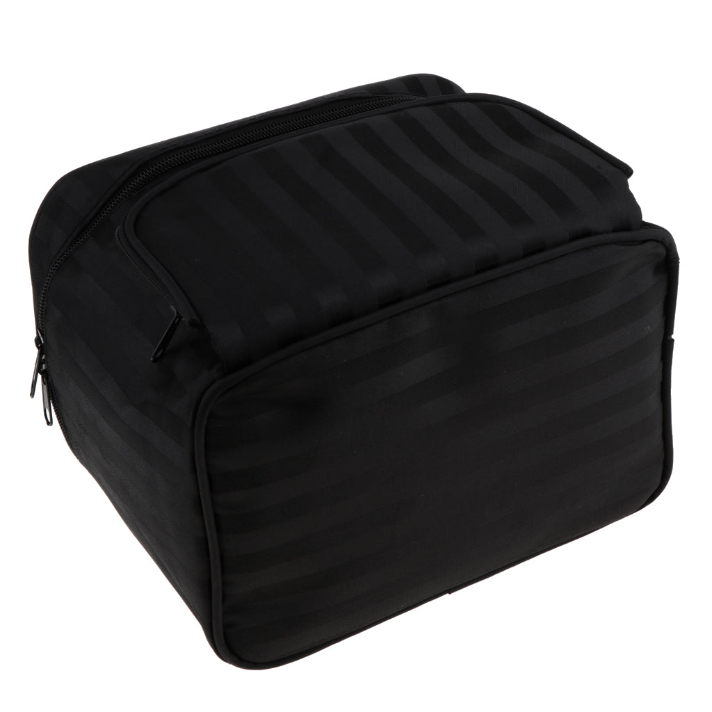 Waterproof Cosmetic Toiletry Organizer Case Makeup Travel Bag Black