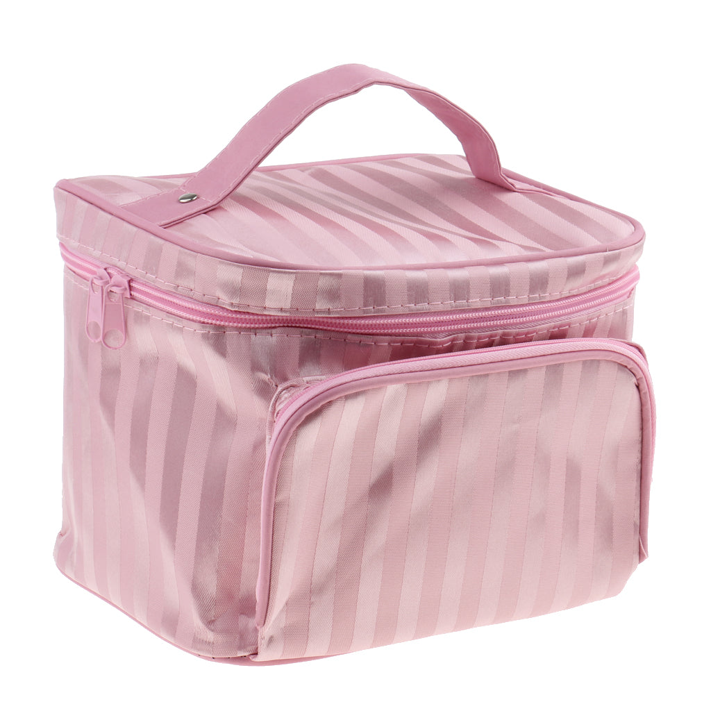 Waterproof Cosmetic Toiletry Organizer Case Makeup Travel Bag Pink