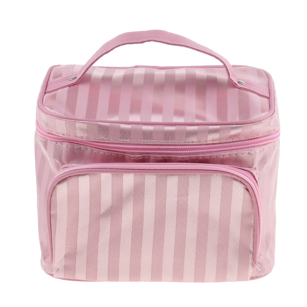 Waterproof Cosmetic Toiletry Organizer Case Makeup Travel Bag Pink