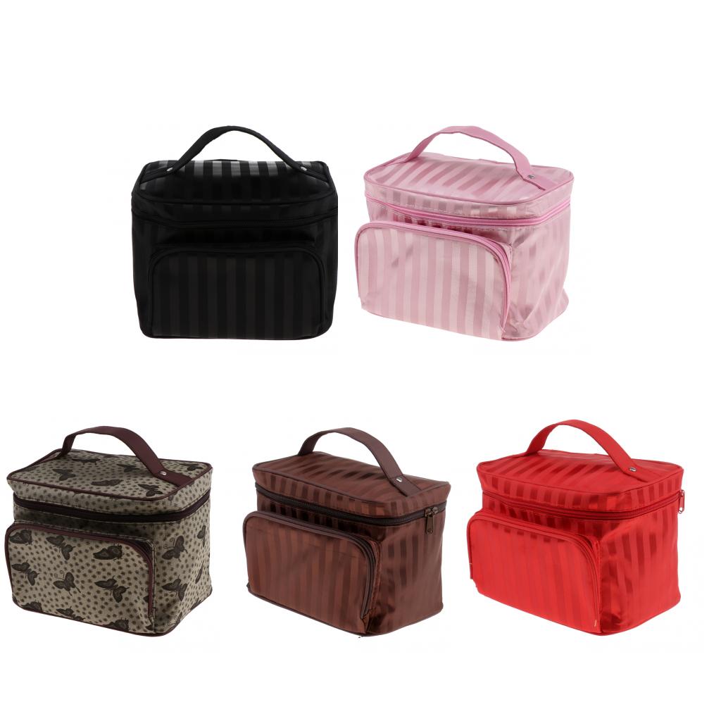 Waterproof Cosmetic Toiletry Organizer Case Makeup Travel Bag Pink