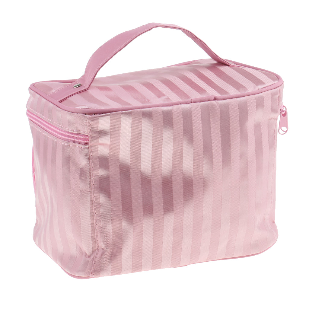 Waterproof Cosmetic Toiletry Organizer Case Makeup Travel Bag Pink