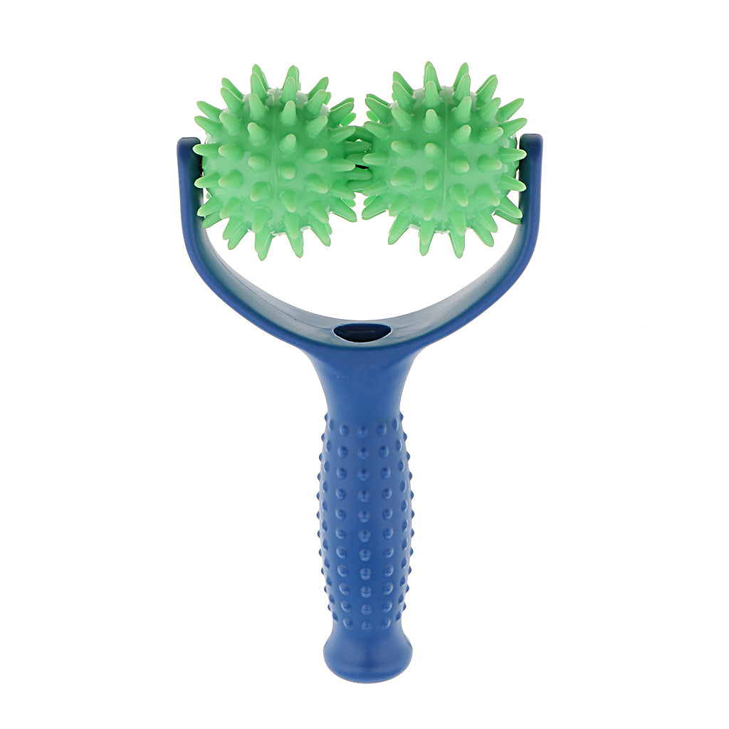 Acupuncture Shoulder Muscle Massager Roll Massage Ball  Blue + Green