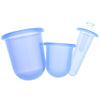 4x Silicone Anti Cellulite Massage Vacuum Cupping Body Facial Cups S M L XS Blue