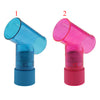 T Shape Plastic Women Hair Dryer Diffusing Wind Spin Diffuser for Salon Blue