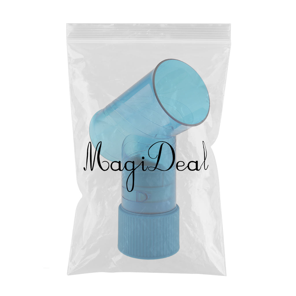 T Shape Plastic Women Hair Dryer Diffusing Wind Spin Diffuser for Salon Blue