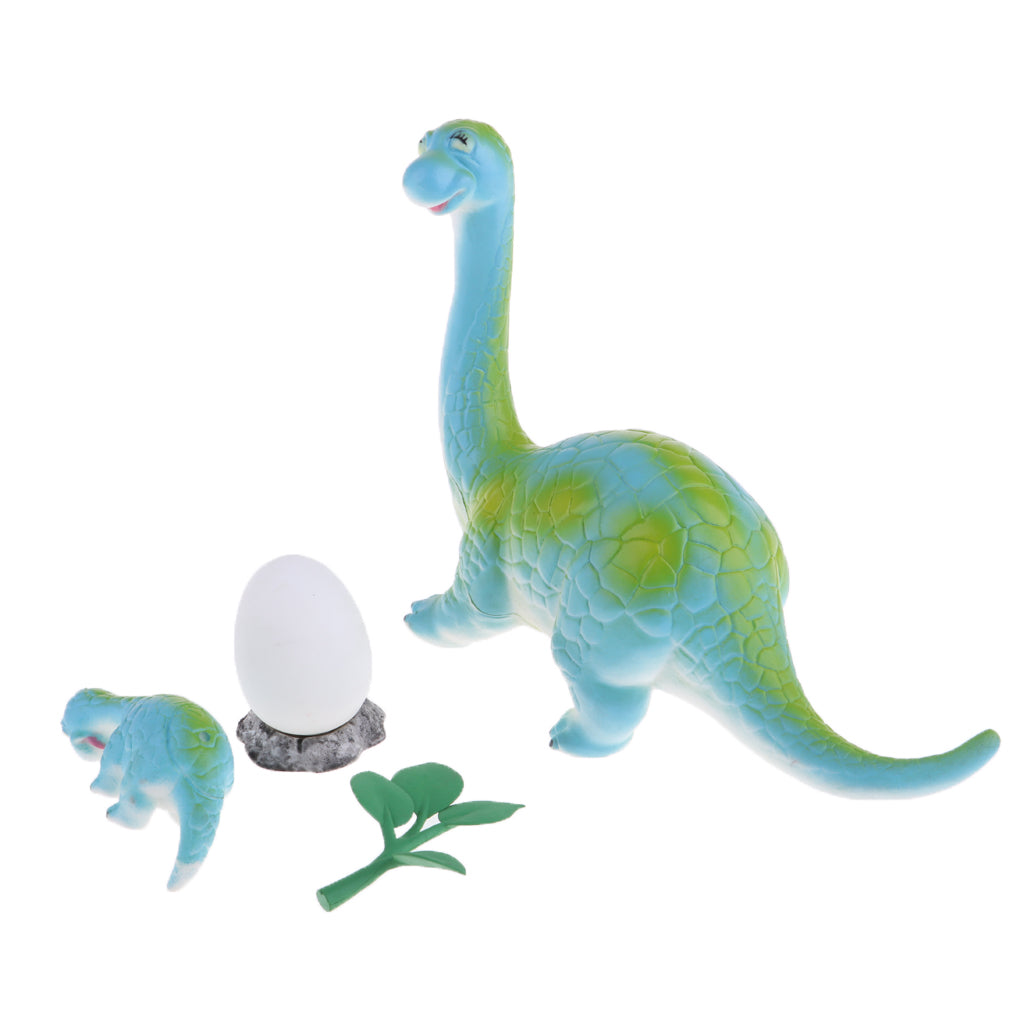 Simulation Mother and child  Dinosaur Model+Dinosaur Egg Model Brachiosaurus