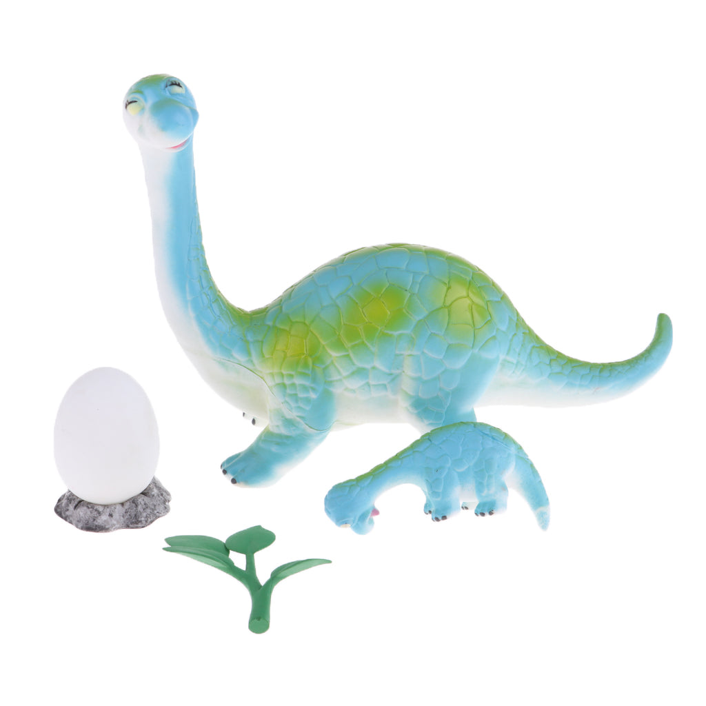 Simulation Mother and child  Dinosaur Model+Dinosaur Egg Model Brachiosaurus