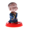 Solar Powered Bobbling Toy Shaking Head Monk Home/Office/Car Ornament #B