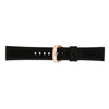 Black Silicone Rubber Sport Replacement Watch Band Strap 19mm Rose Gold