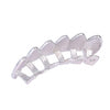 Colorful Glossy Hip Hop Sharp Teeth Grills Hollowen Accessory 18K White Gold