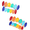 Colorful Glossy Hip Hop Sharp Teeth Grills Hollowen Accessory 18K White Gold