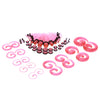 54pcs Gauges Kit Spiral Tapers and Plugs 14G-00G Stretching Kit Pink