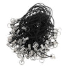 100x CELL PHONE STRAPS Strings Jump Ring End Lariats Black