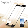 Full Cover Tempered Glass Film Screen Protector for One plus 3/Three White