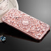 3D Phone Hard Case Cover TPU Silicone Bling for iPhone 6s plus light Pink