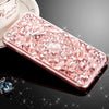 3D Phone Hard Case Cover TPU Silicone Bling for iPhone 6s plus light Pink