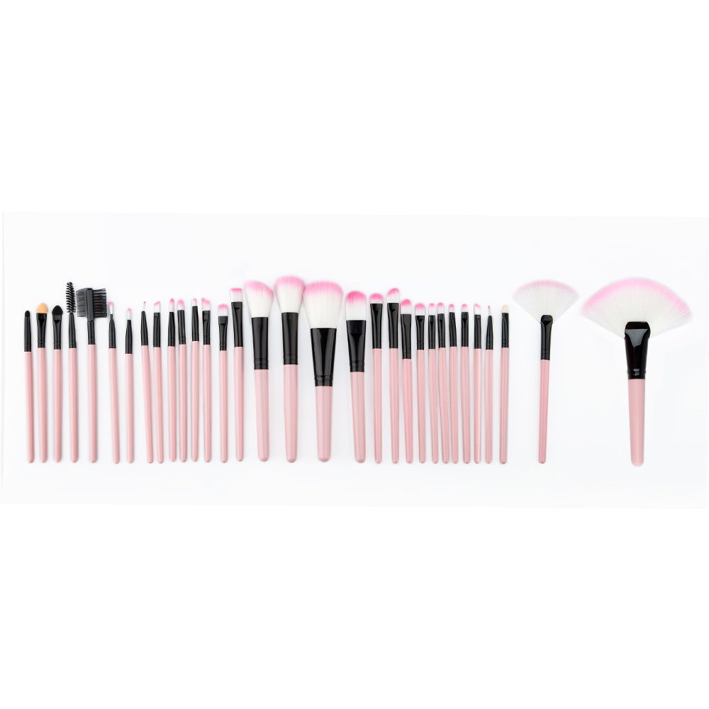 32 Pcs Makeup Brushes Set Cosmetic Brushes Make up Kit with Pink Pouch Bag