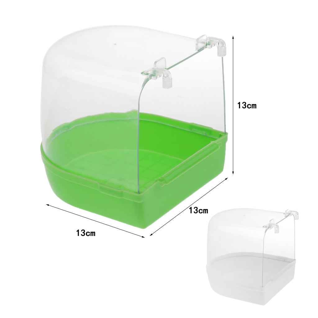 Pet Bath Supplies Hamster Mice Plastic Bathroom Cage Box Toy Toilet Green
